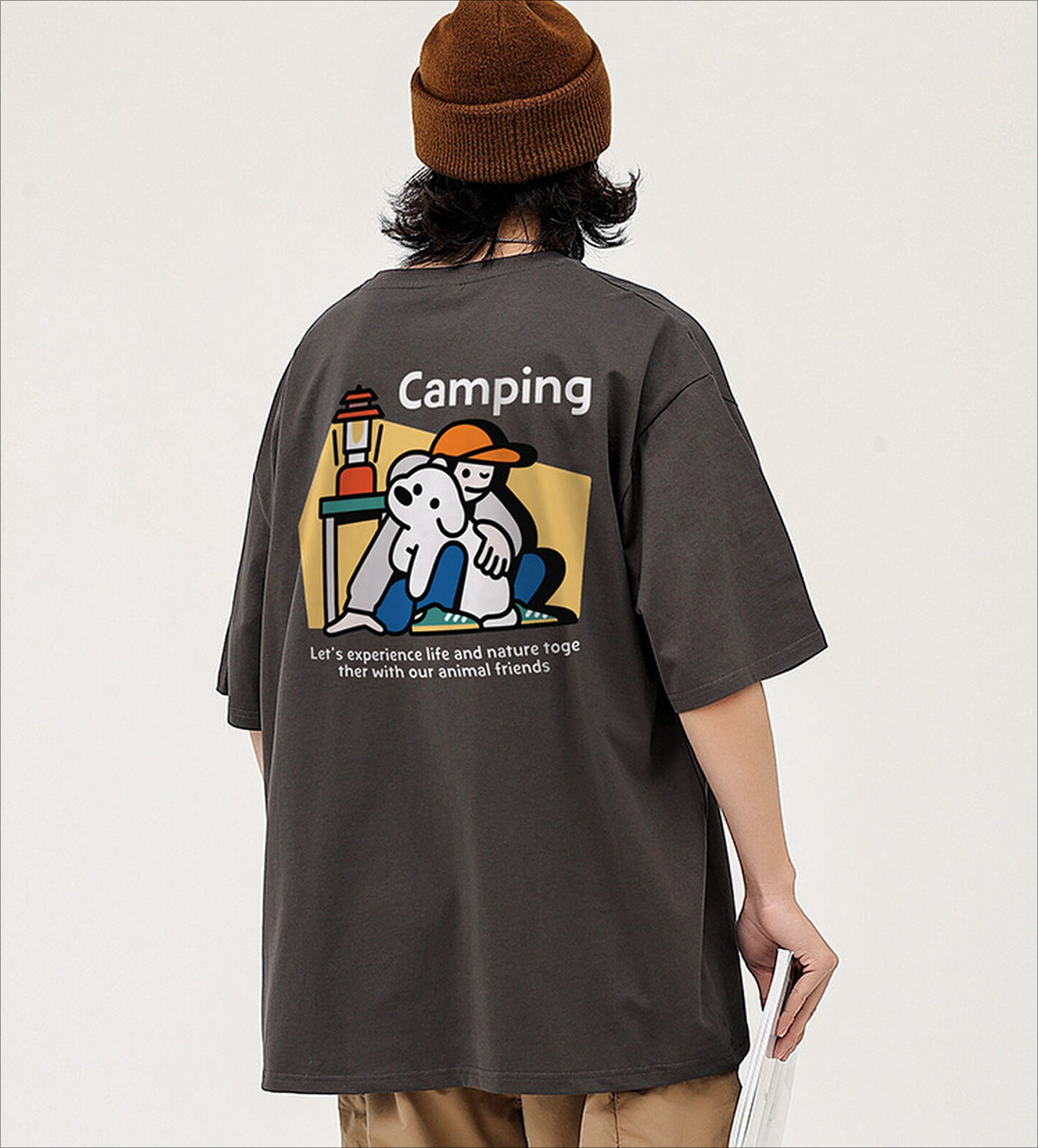 Outdoor Camping Korea - Korea Fun Illustration Camping Print Japanese