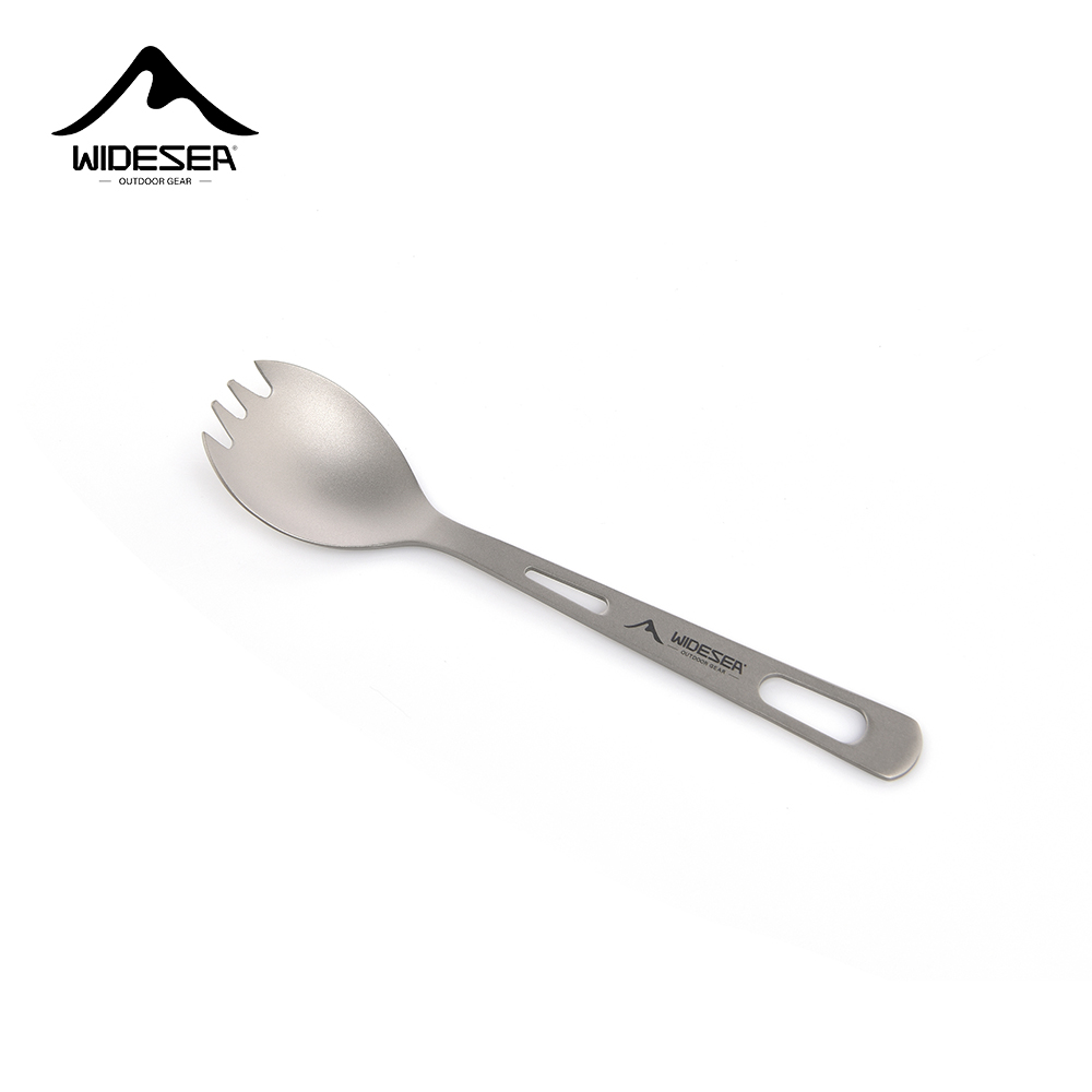 Camp Utensil Set - Widesea Camping Cooking Set Spork Titanium