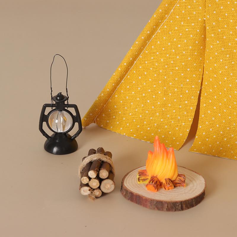 Outdoor Camping Accessories - 1:12 Scale Camping Tent Model Decoration