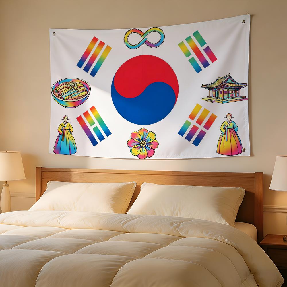 Outdoor Camping Korea - South Korea Flags Outdoor Camping Party