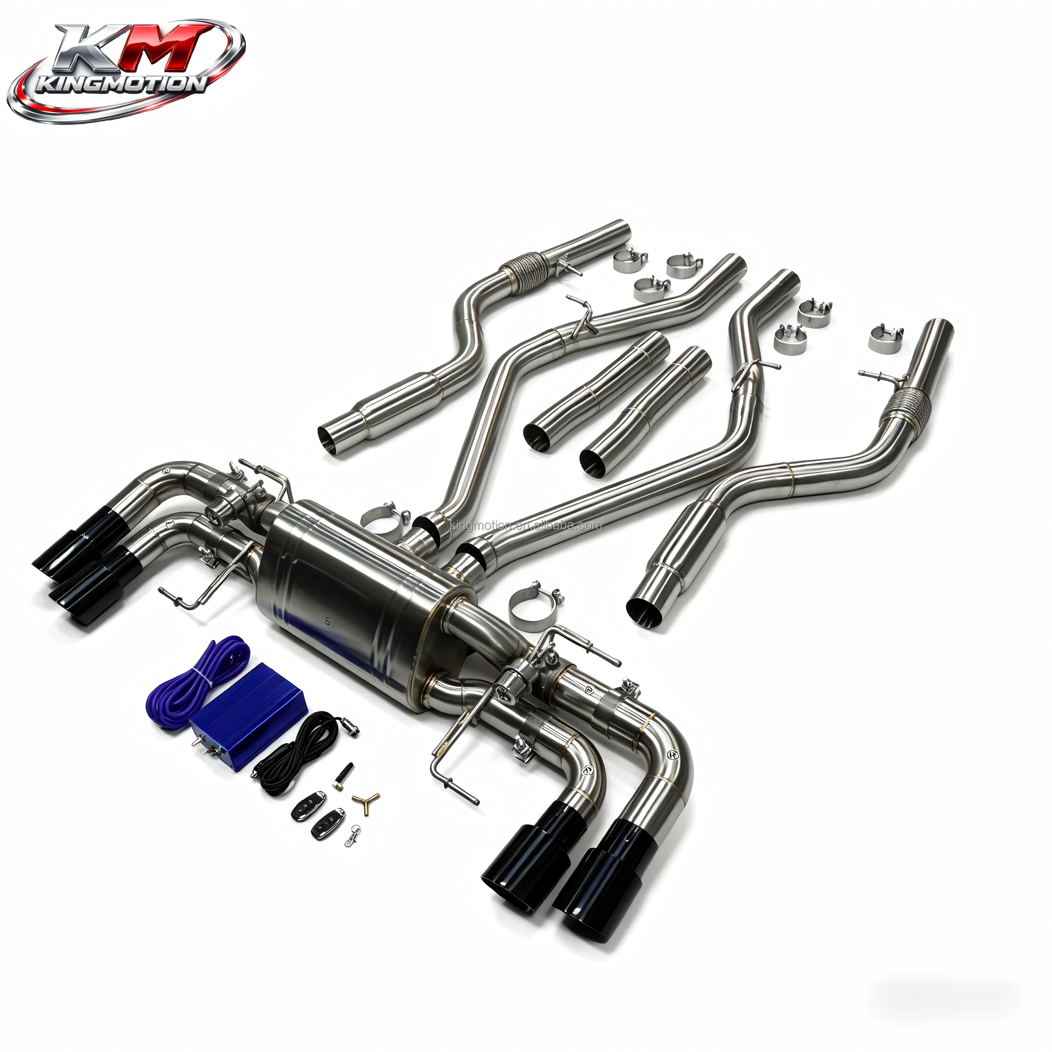 Camping Quad - KM 304 Stainless Steel Valved Catback