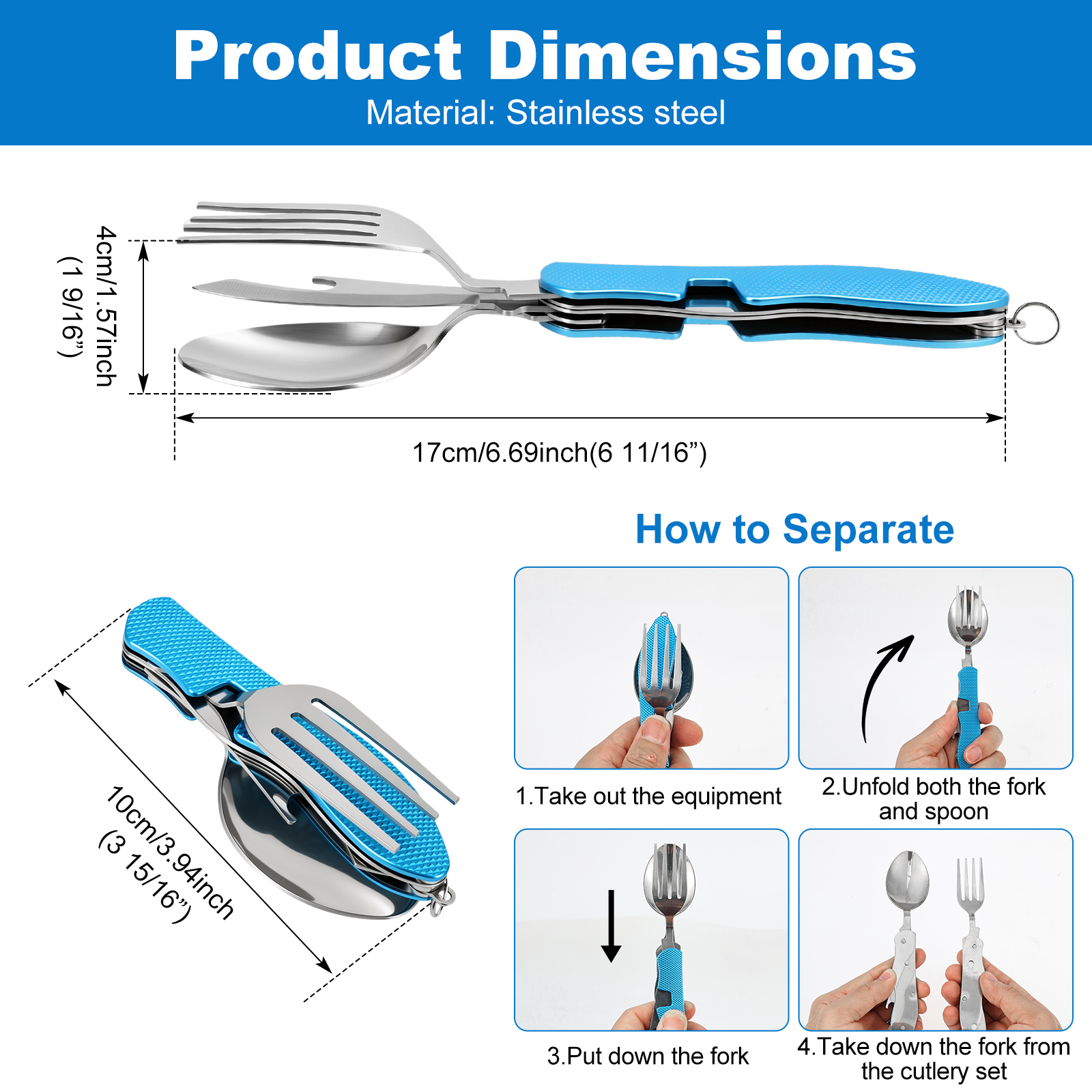 Multifunction 3 in 1 Camping U - مراجعة Camp Utensil Set وسعره