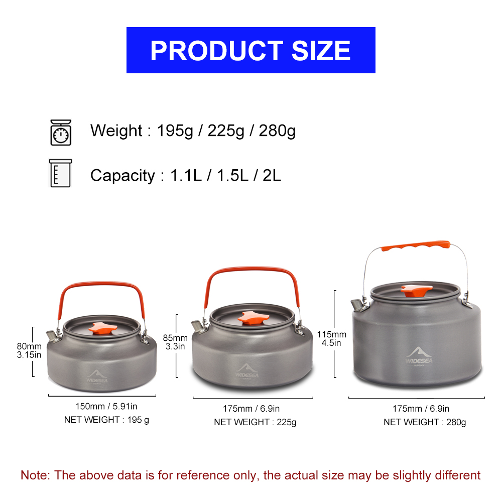 Widesea 1.1L 2L1.5L Camping Wa - مراجعة Camp Utensil Set وسعره