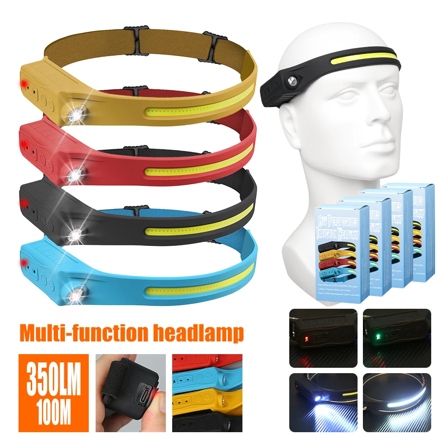 Rechargeable Headlamp 350 Lume - مراجعة Outdoor Camping And Fishing وسعره