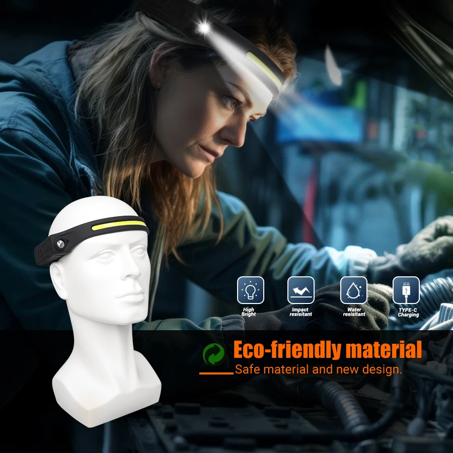 Rechargeable Headlamp 350 Lume - مراجعة Outdoor Camping And Fishing وسعره