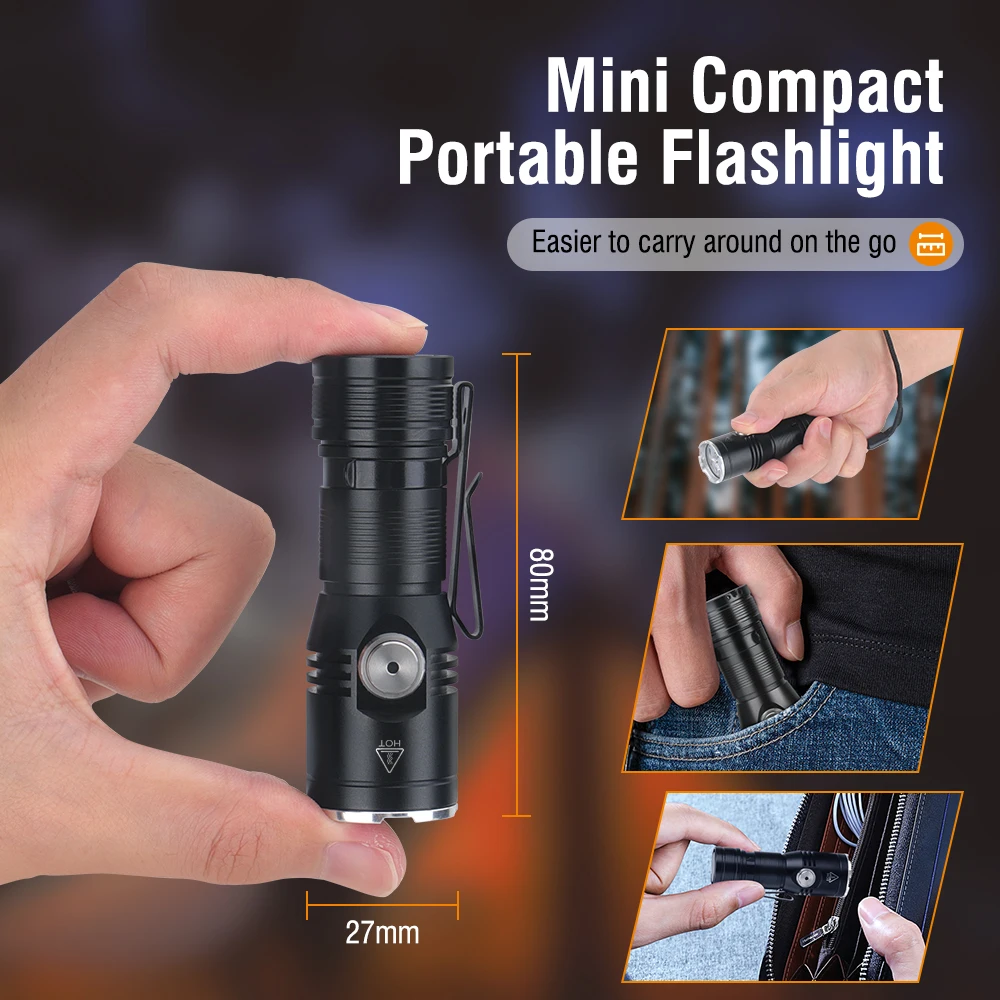 BORUiT ET15 EDC Flashlight Ult - مراجعة Outdoor Camping And Fishing وسعره