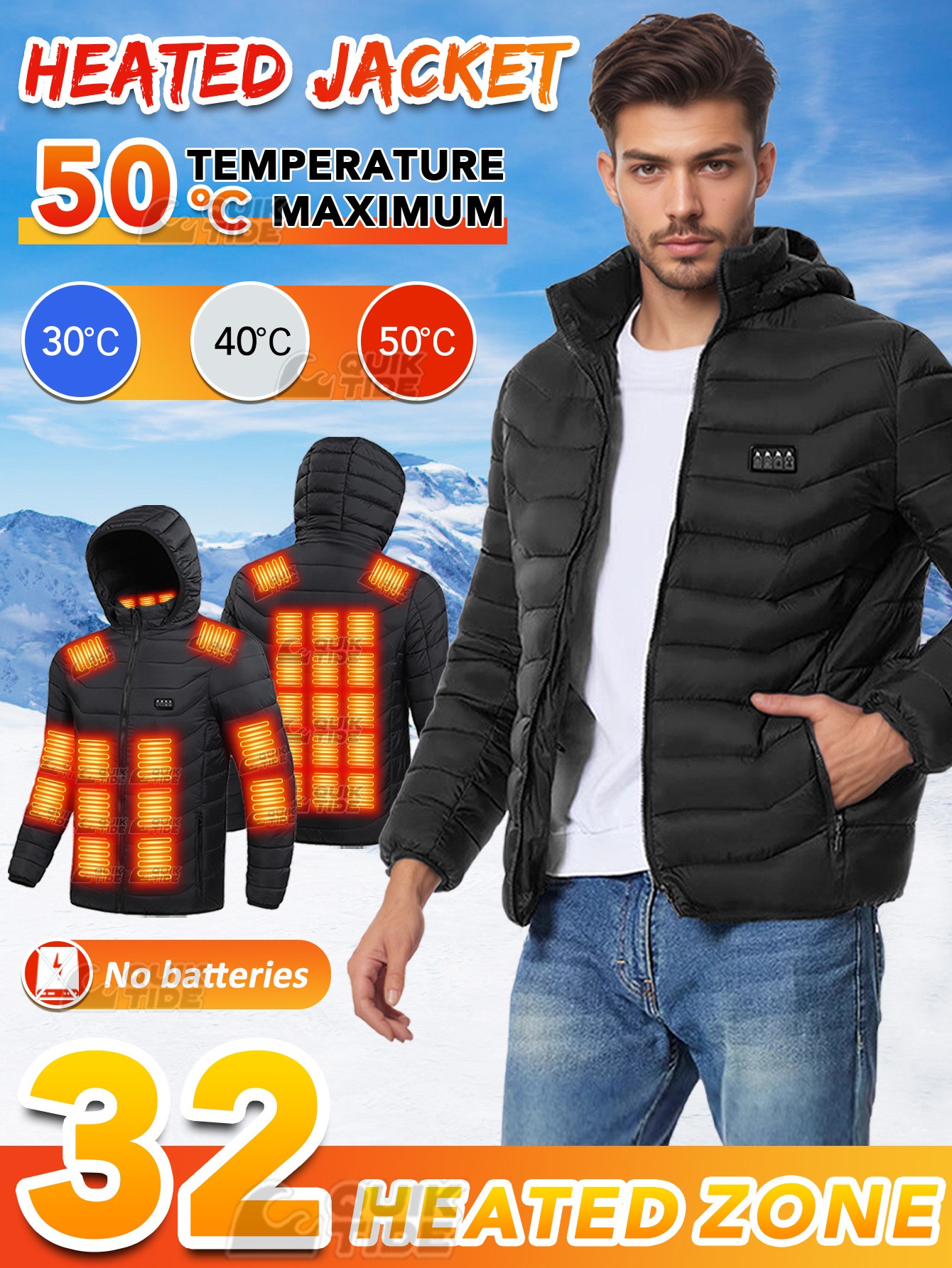 Intelligent Heating Jacket, 32 - مراجعة Outdoor Camping Zone وسعره