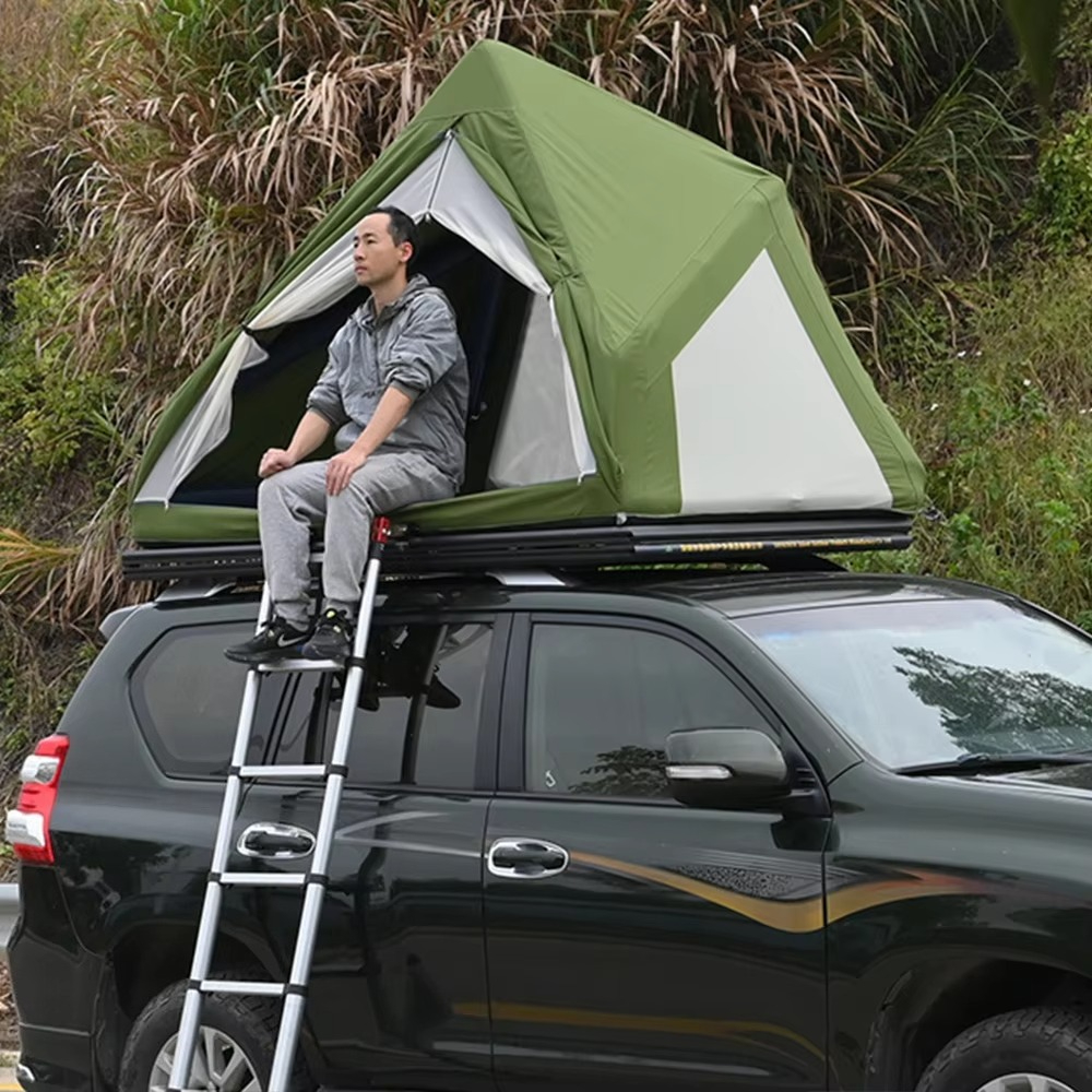 Inflatable Rooftop Tent Triang - مراجعة Outdoor Camping Van Tent وسعره