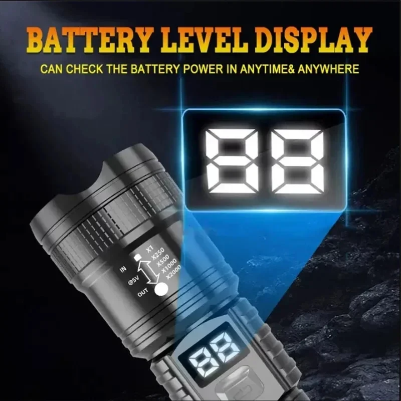 Rechargeable LED Flashlight 10 - مراجعة Outdoor Camping And Fishing وسعره