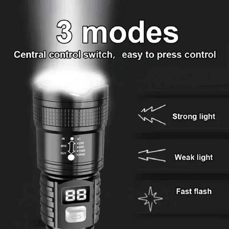 Rechargeable LED Flashlight 10 - مراجعة Outdoor Camping And Fishing وسعره