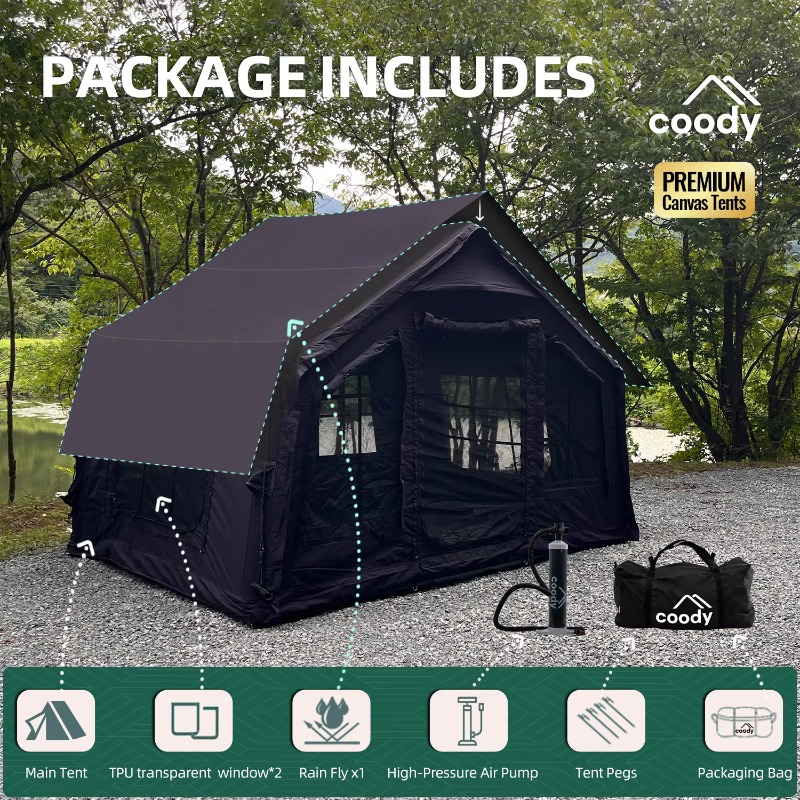 YTYIN Coody 8.0 Inflatable Air - مراجعة Outdoor Camping And Glamping وسعره
