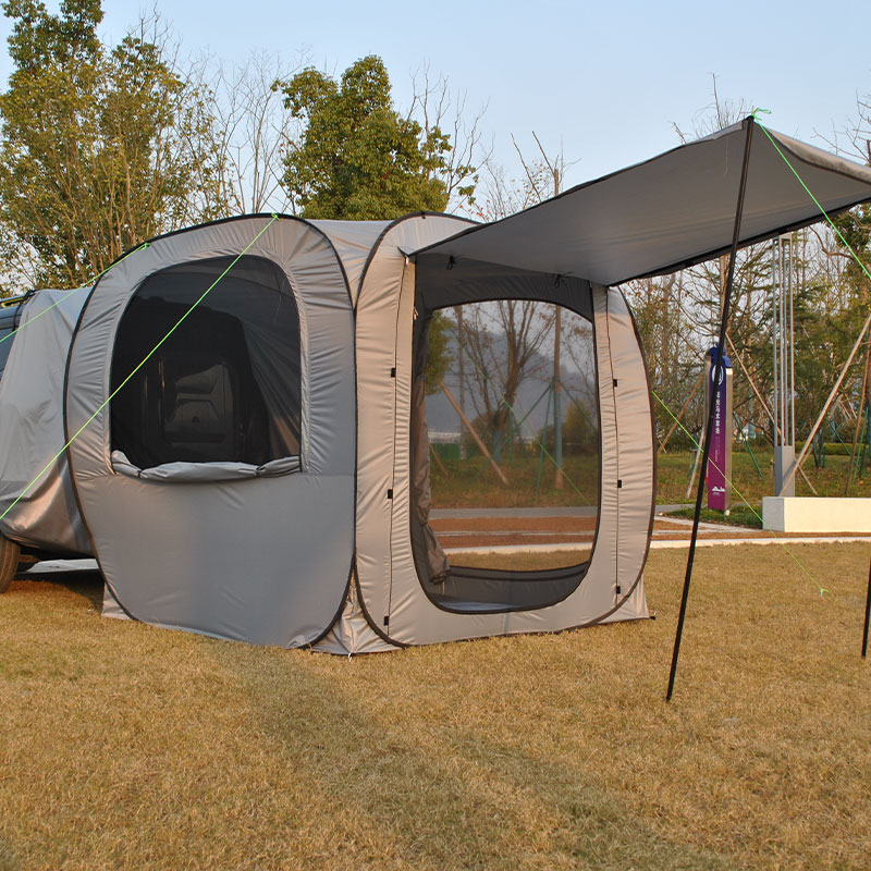 SUV Tailgate Tent with Awning  - مراجعة Outdoor Camping Van Tent وسعره