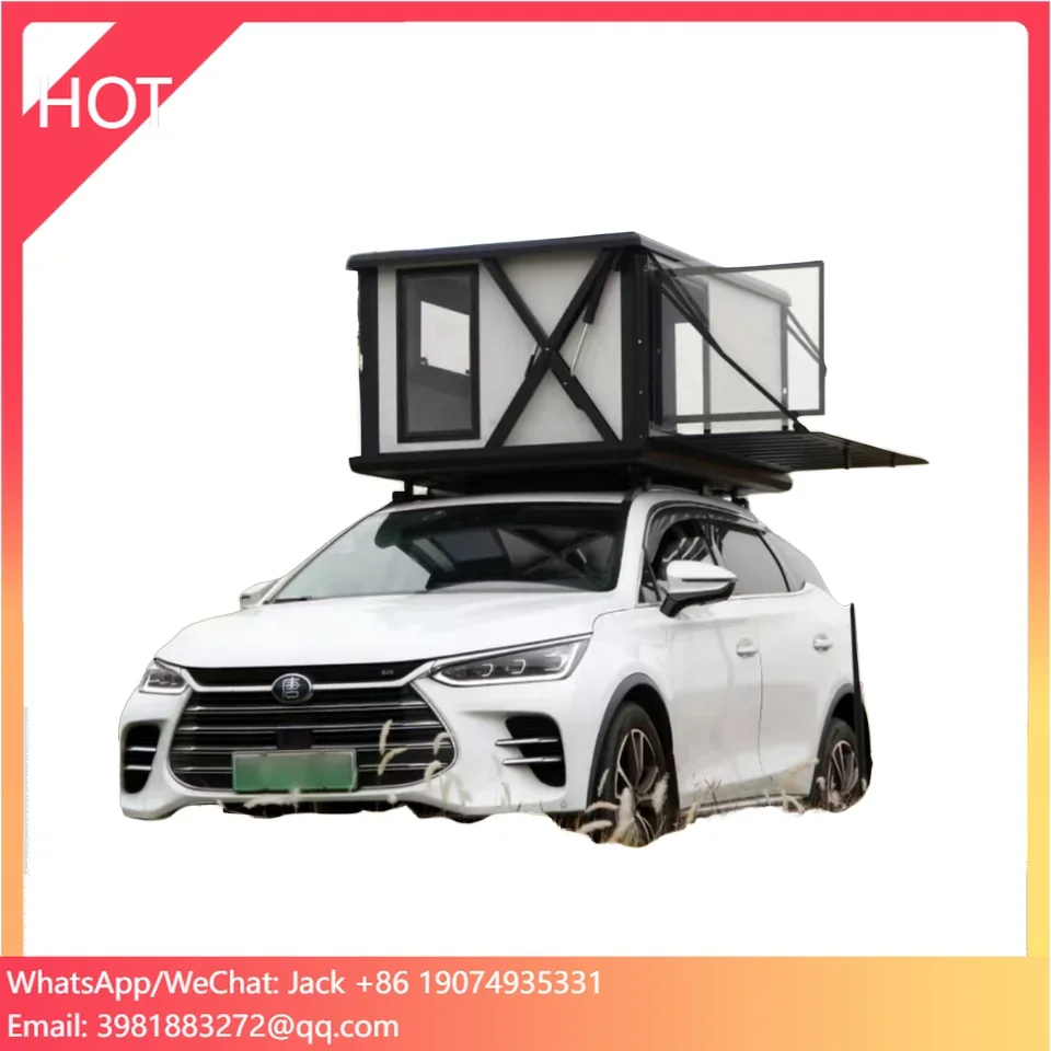 Auto Hard Shell Rooftop Tent 2 - مراجعة Outdoor Camping Van Tent وسعره