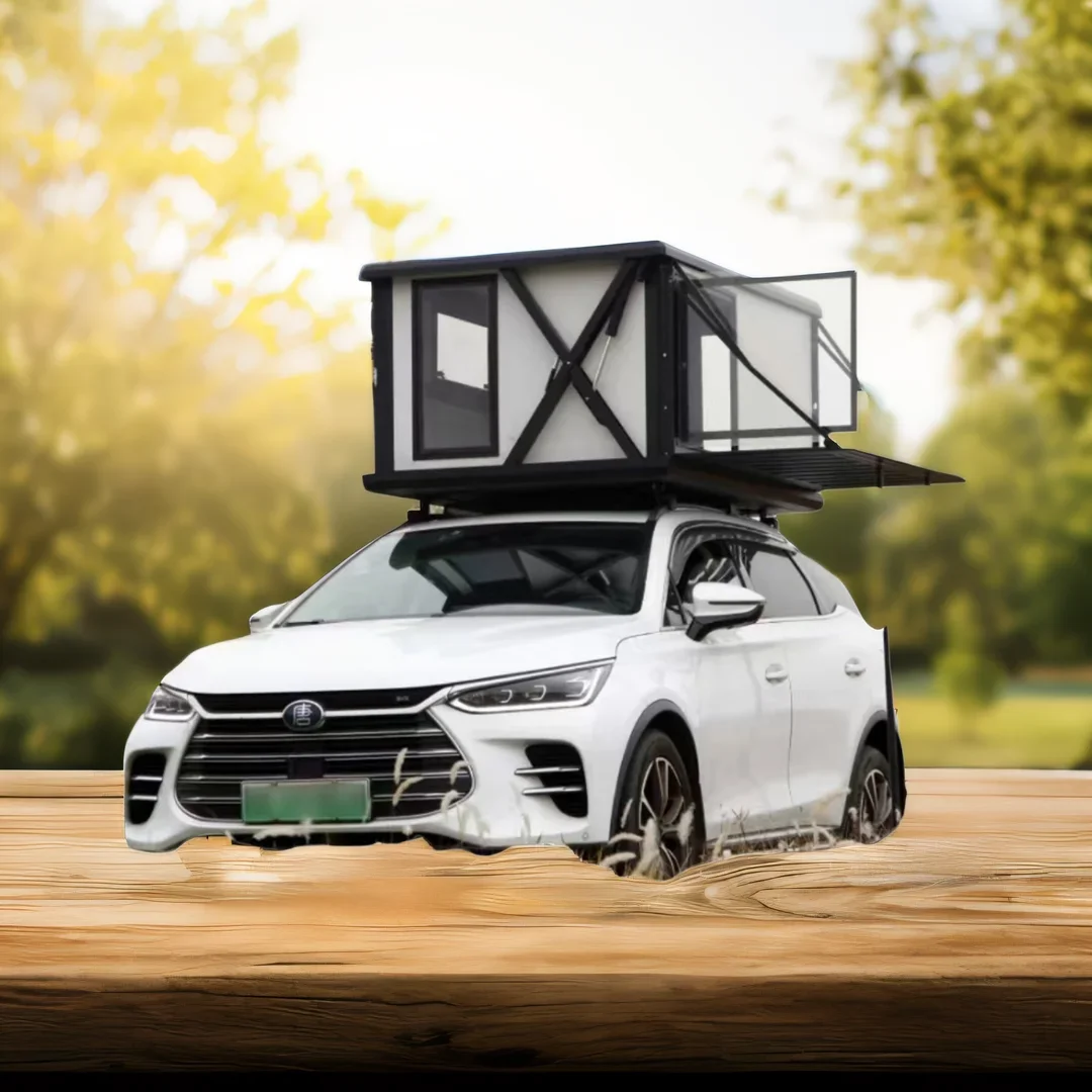 Auto Hard Shell Rooftop Tent 2 - مراجعة Outdoor Camping Van Tent وسعره