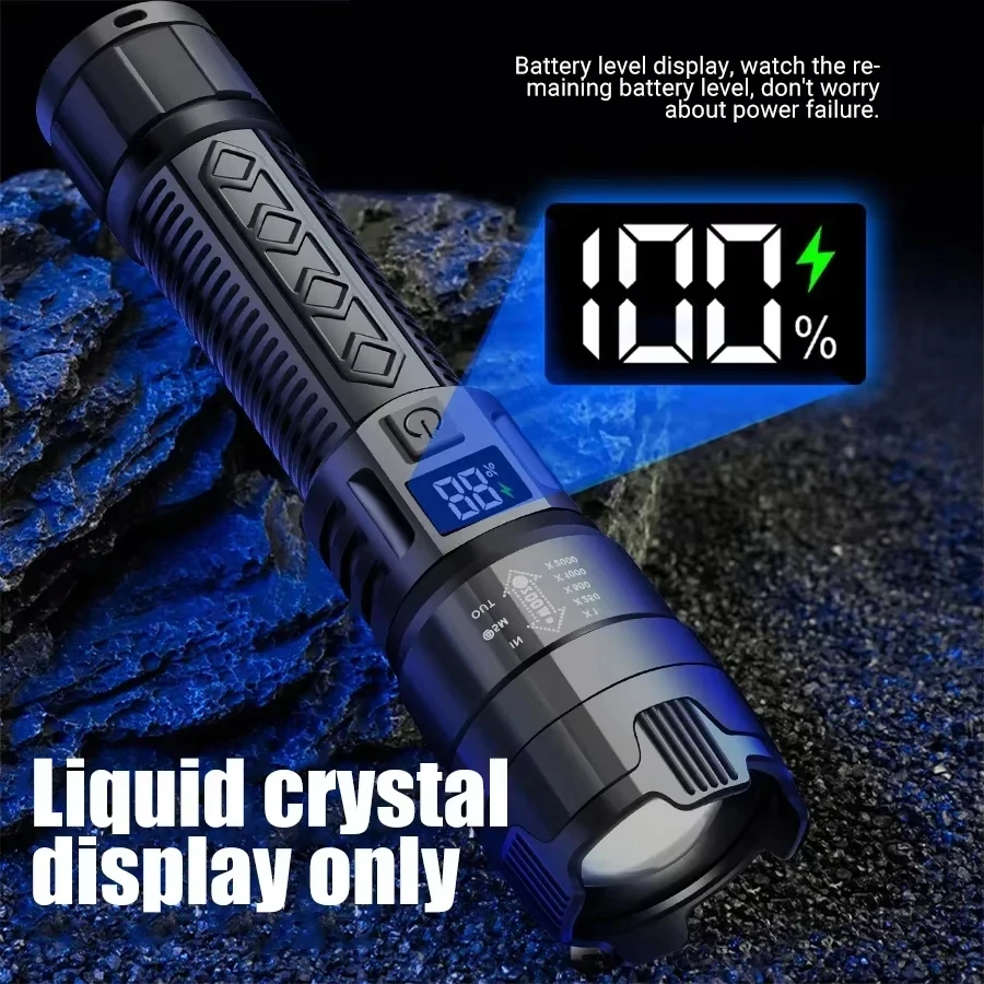 Tactical LED Flashlight 2000LM - مراجعة Outdoor Camping And Fishing وسعره
