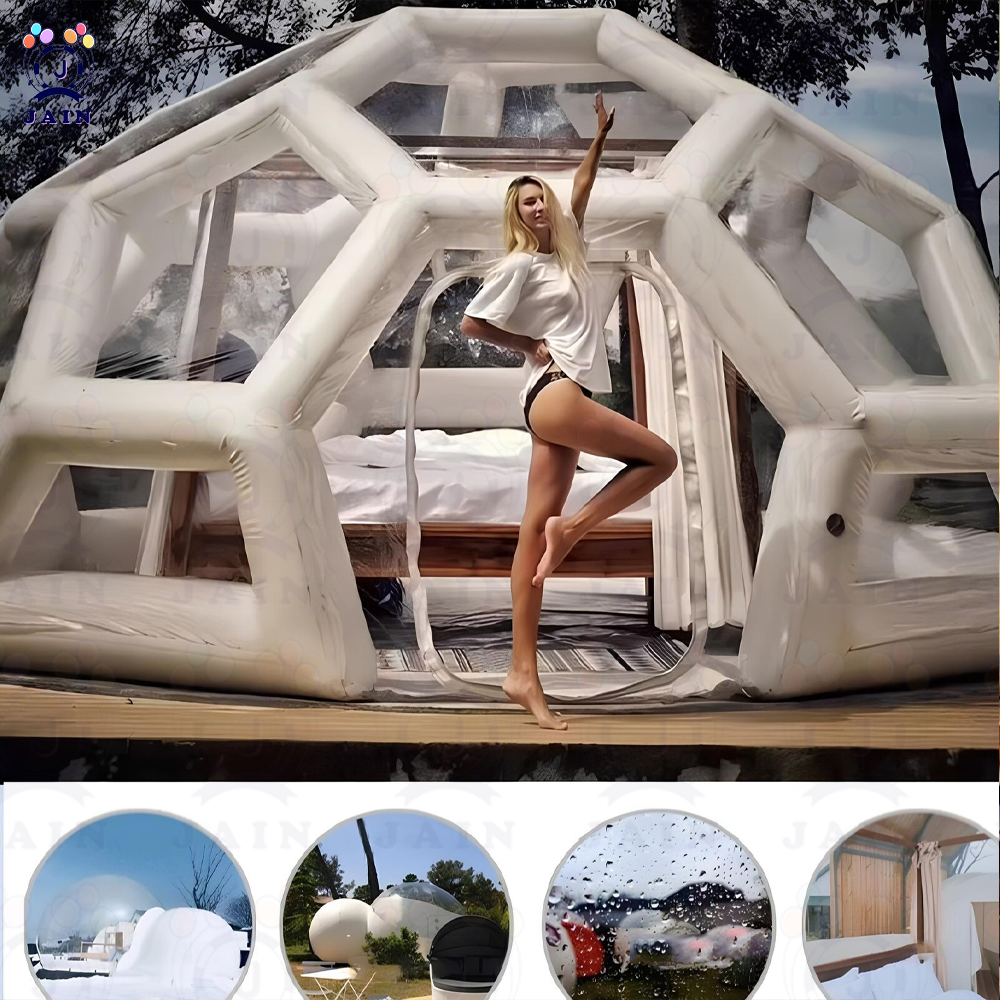 Inflatable Dome Tent with Pump - مراجعة Outdoor Camping Rental وسعره