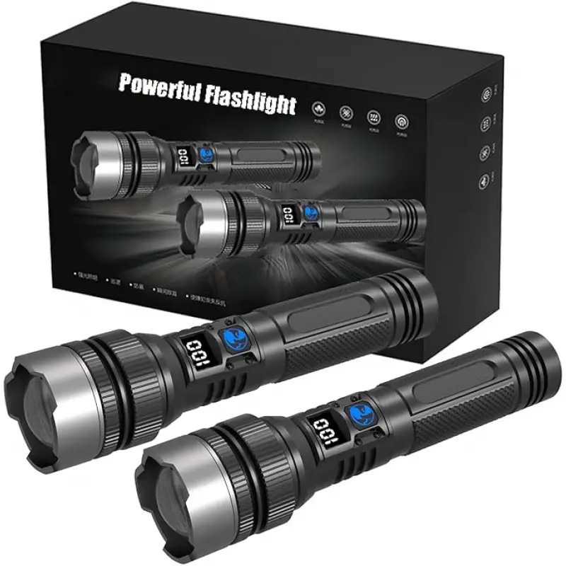 Ultra-Bright Rechargeable Flas - مراجعة Outdoor Camping And Fishing وسعره