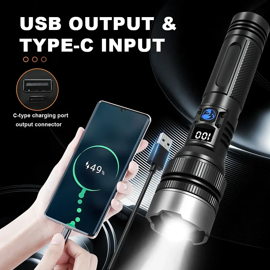 Ultra-Bright Rechargeable Flas - مراجعة Outdoor Camping And Fishing وسعره