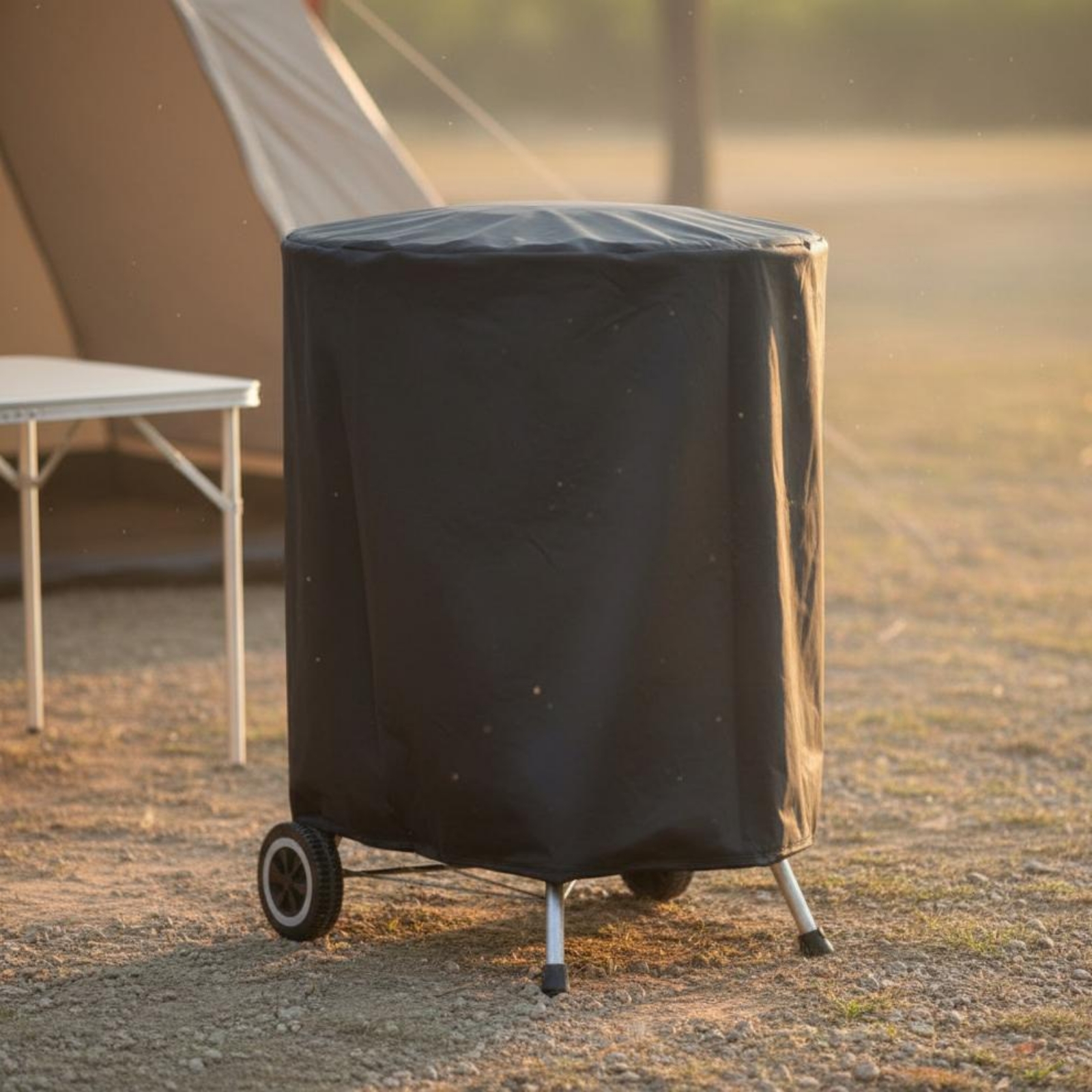 Round Grill Cover Waterproof R - مراجعة Outdoor Camping Accessories وسعره