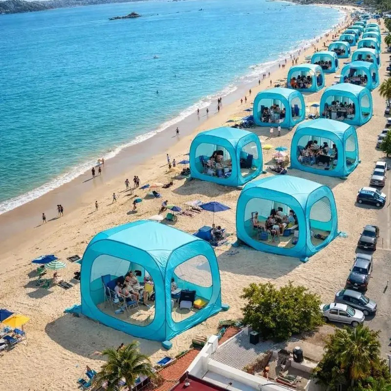 Beach Cabana Tent Quick Set up - مراجعة Outdoor Camping Rental وسعره
