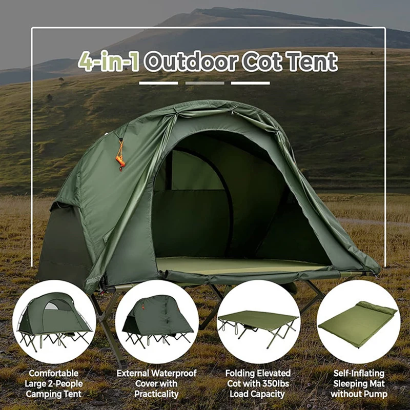 2026 Waterproof Outdoor Tents  - مراجعة Outdoor Camping Beds For Sale وسعره