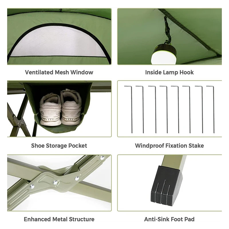2026 Waterproof Outdoor Tents  - مراجعة Outdoor Camping Beds For Sale وسعره