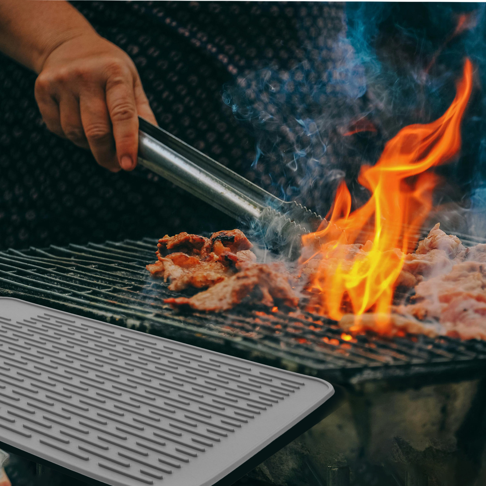 1pc Silicone Grill Mat Multipu - مراجعة Outdoor Gas Stove وسعره