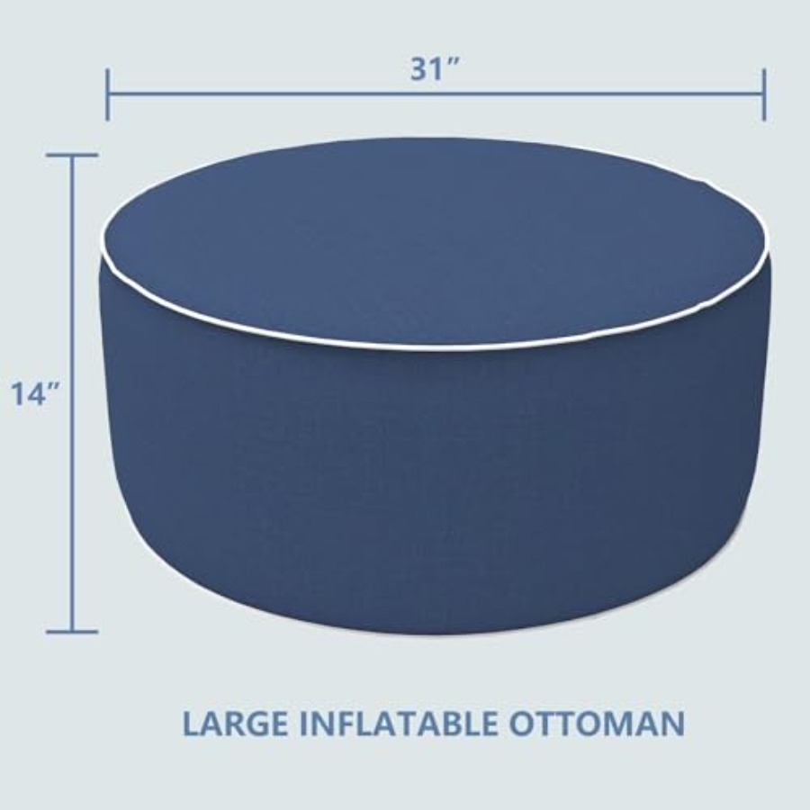 Inflatable Stool Ottoman Footr - مراجعة Camping Outdoor Or Indoor وسعره