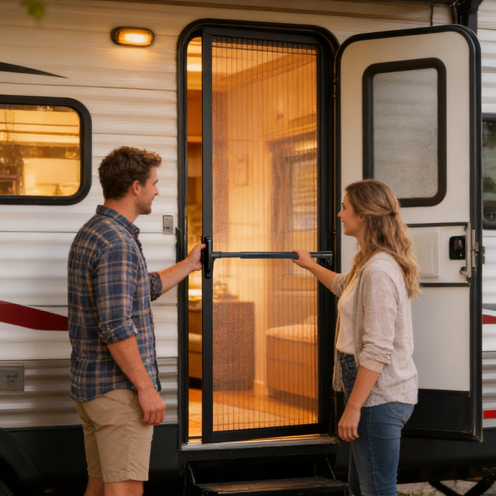 RV Screen Door Handle Camper T - مراجعة Outdoor Camping Rental وسعره