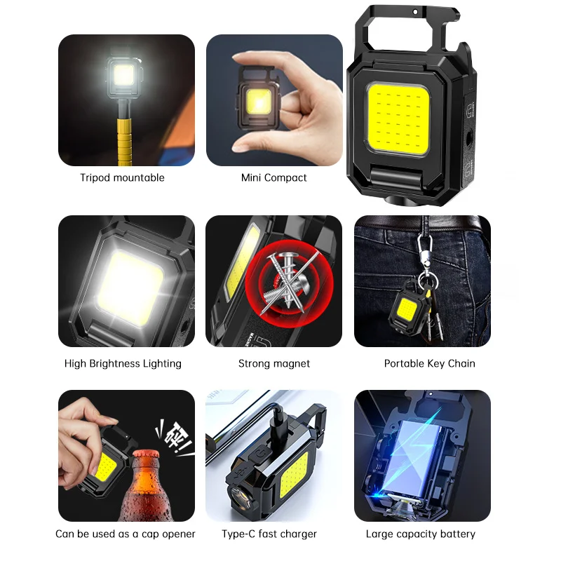 Mini LED Handheld Flashlights  - مراجعة Outdoor Camping Lantern وسعره