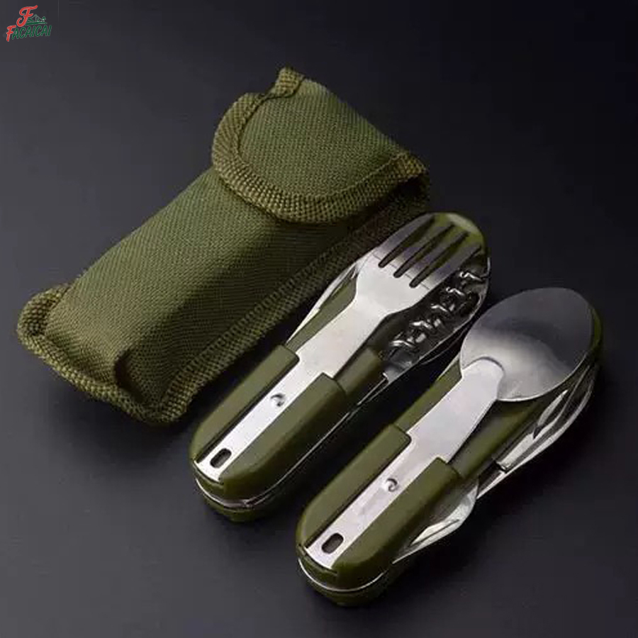 Camping Gear Portable Portable - مراجعة Camp Utensil Set وسعره