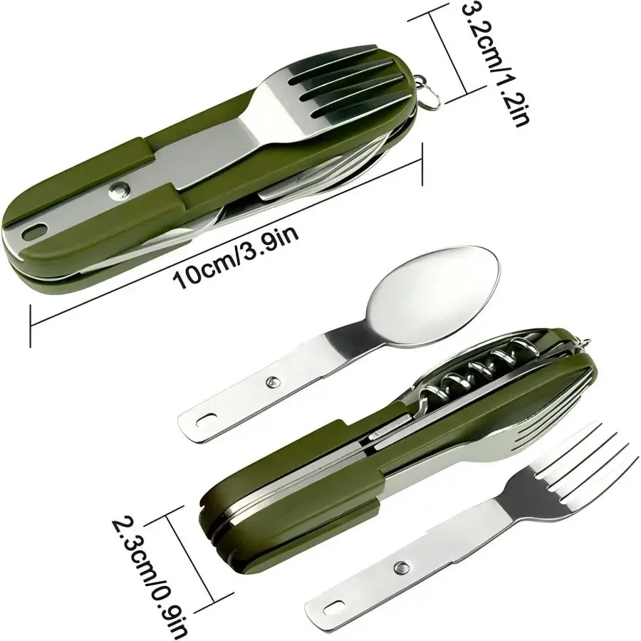 Camping Gear Portable Portable - مراجعة Camp Utensil Set وسعره