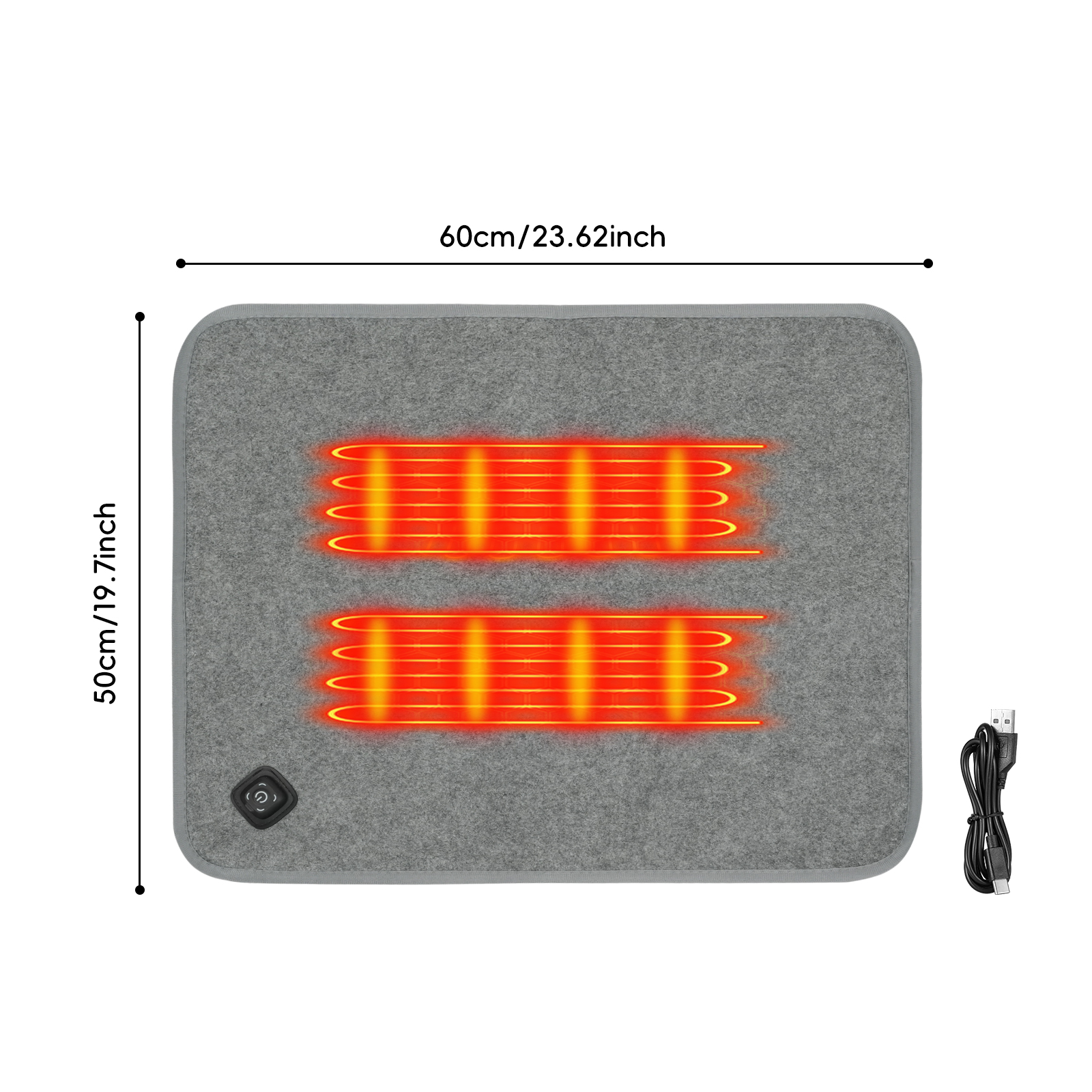 1PC USB MiElectric Heating Pad - مراجعة Outdoor Camping Zone وسعره