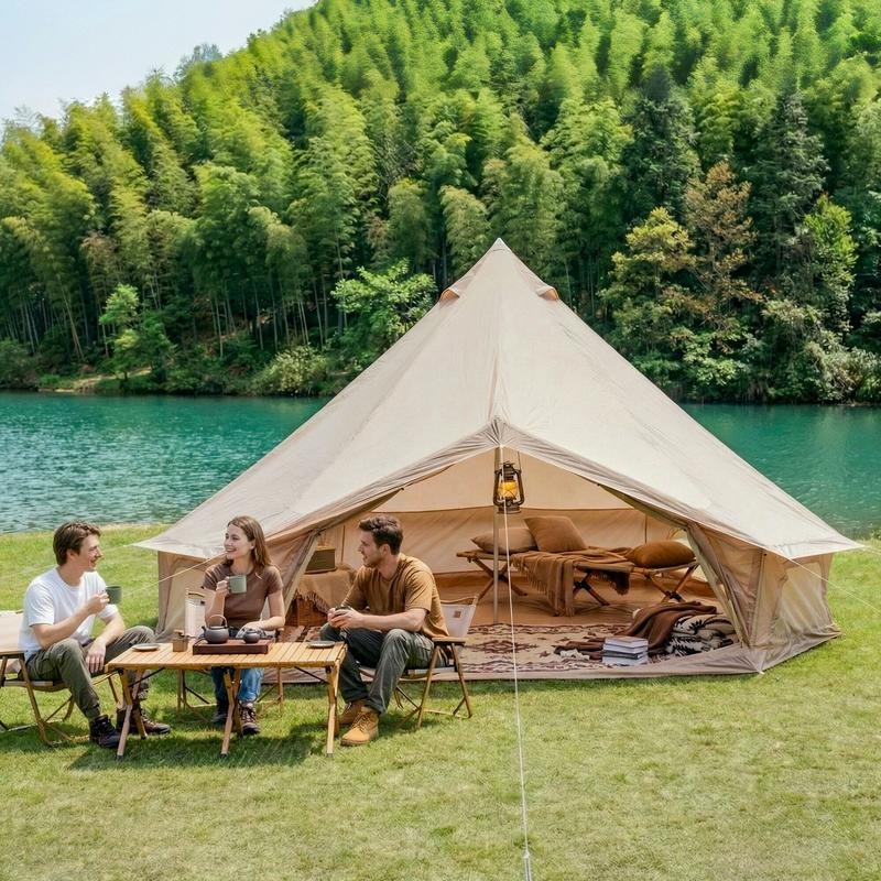 4 Season Bell Tent 16.4FT, Bei - مراجعة Outdoor Camping And Glamping وسعره