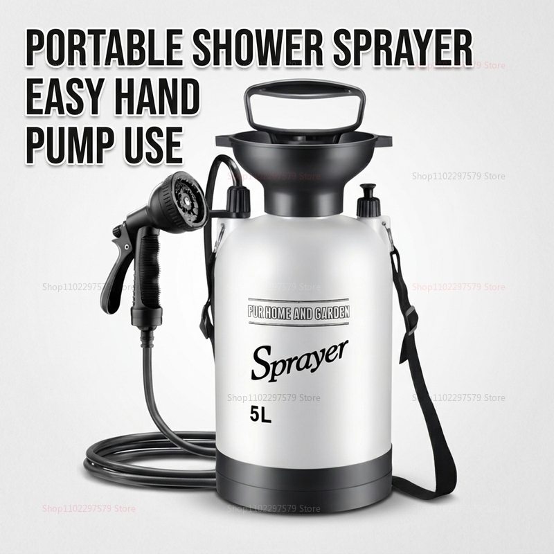 Portable Camping Shower 5L Man - مراجعة Outdoor Camping Backpack وسعره