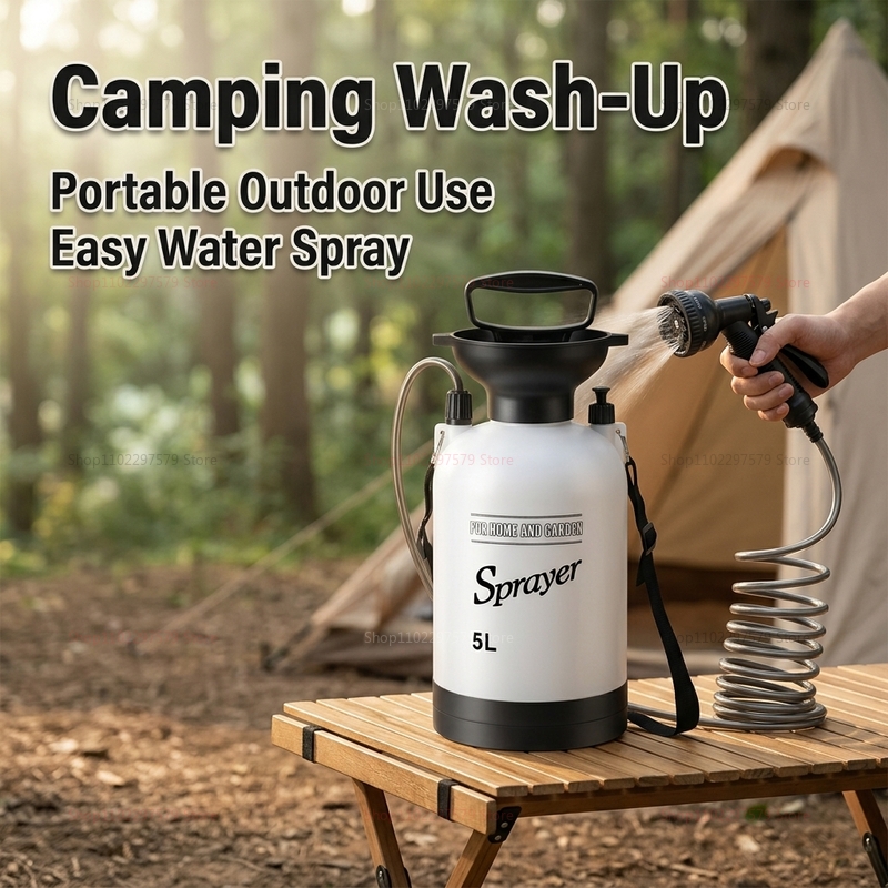 Portable Camping Shower 5L Man - مراجعة Outdoor Camping Backpack وسعره