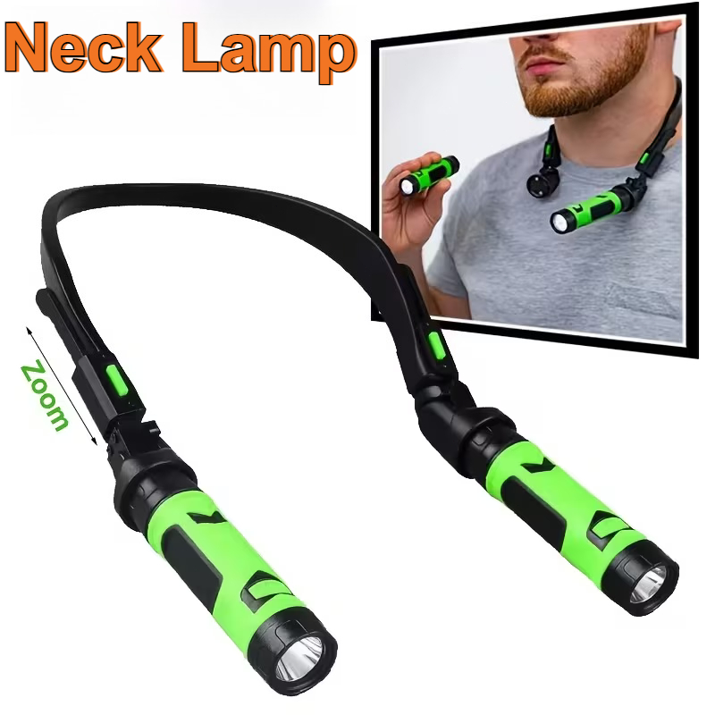 USB Rechargeable LED Neck Ligh - مراجعة Outdoor Camping Accessories وسعره