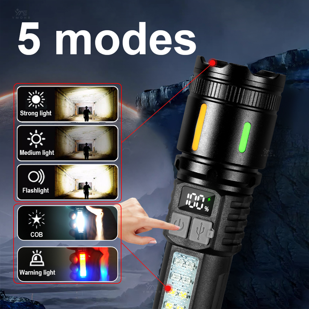 High Power Flashlight 18650 Ba - مراجعة Outdoor Camping And Fishing وسعره