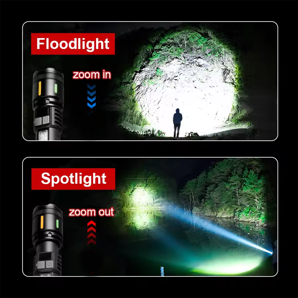 High Power Flashlight 18650 Ba - مراجعة Outdoor Camping And Fishing وسعره