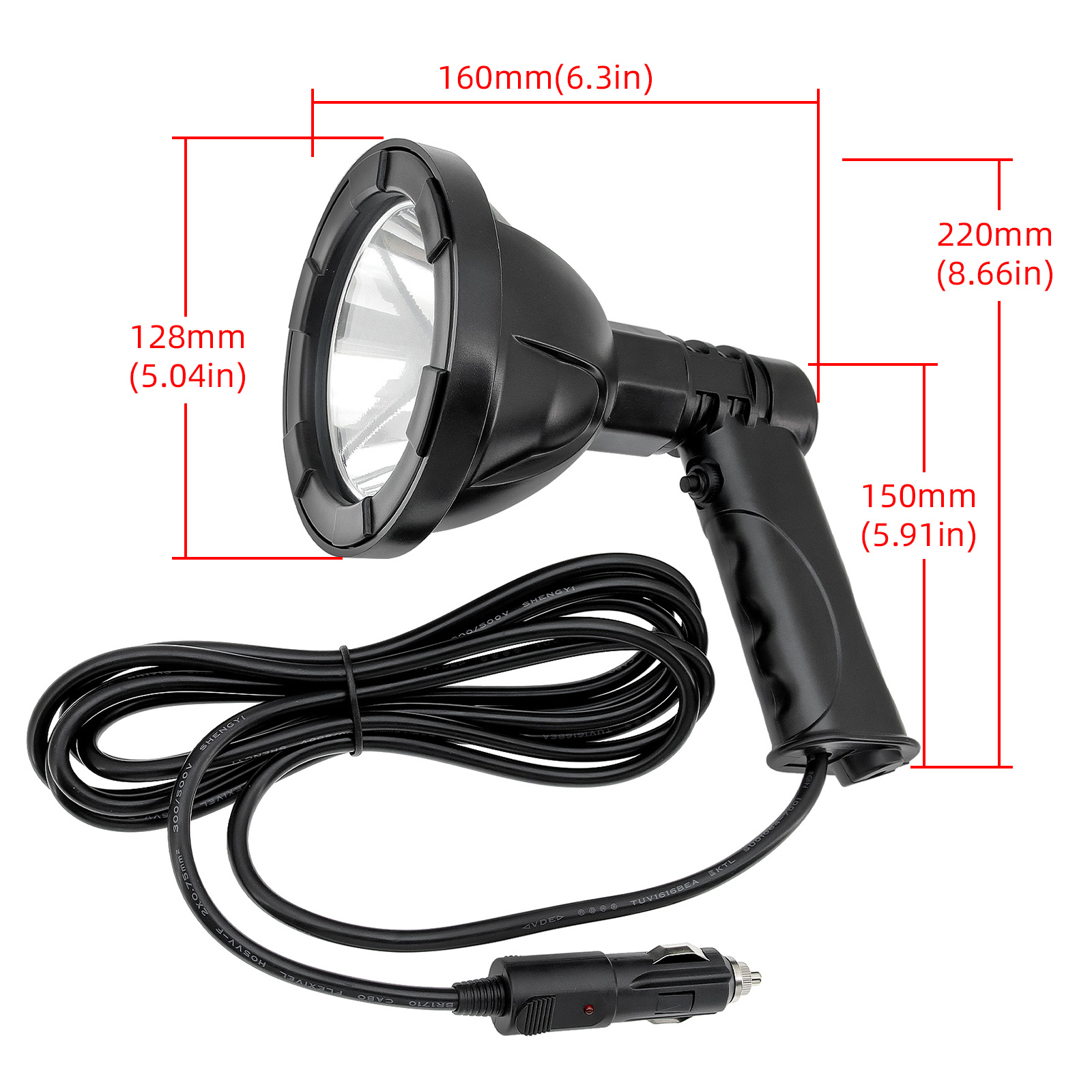 100W 4inch High Power Handheld - مراجعة Outdoor Camping Vehicle وسعره