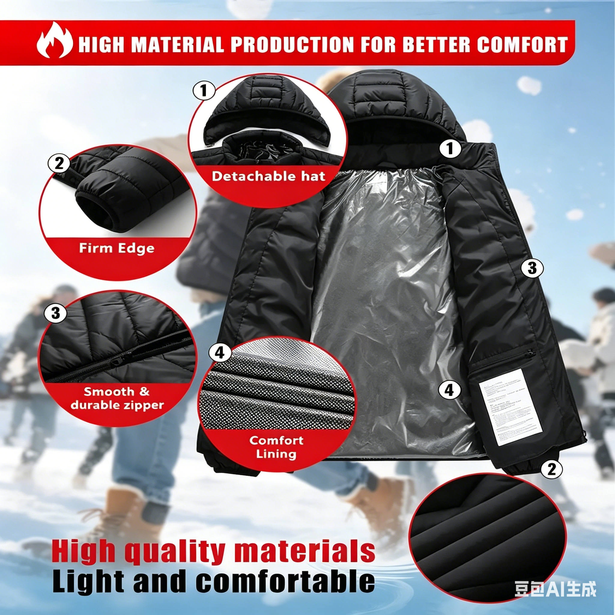 23 Areas Heating Jacket, Polye - مراجعة Outdoor Camping Zone وسعره
