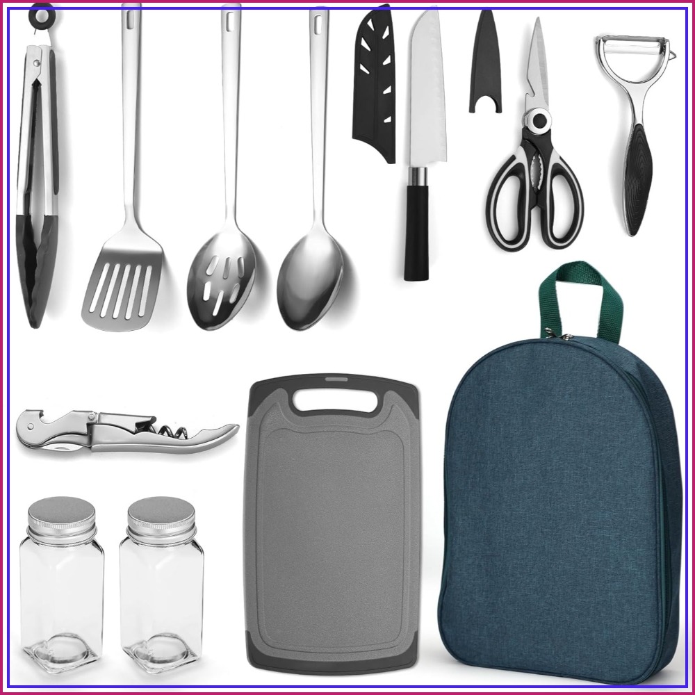 Camping Cooking Utensil Set 10 - مراجعة Camp Utensil Set وسعره