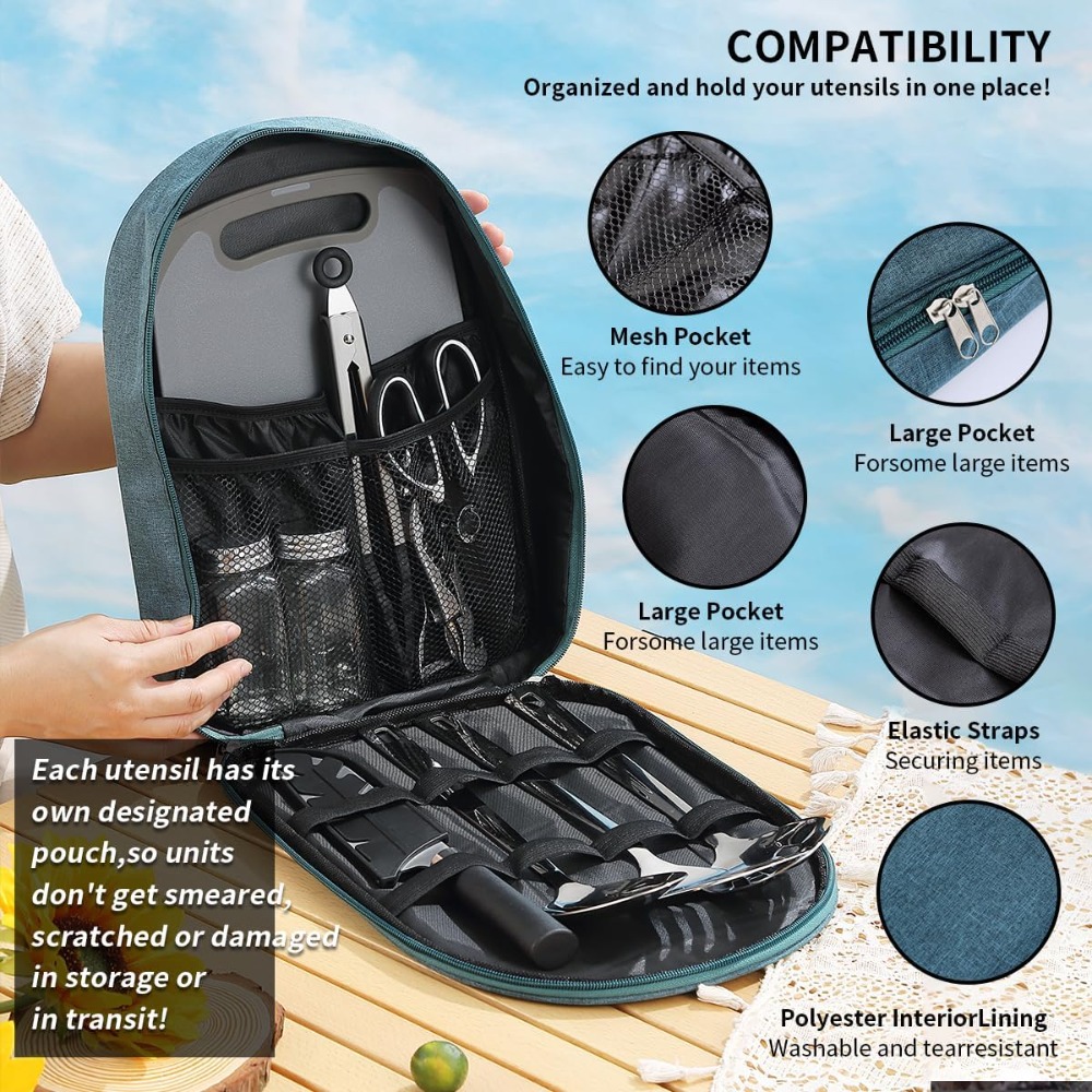 Camping Cooking Utensil Set 10 - مراجعة Camp Utensil Set وسعره