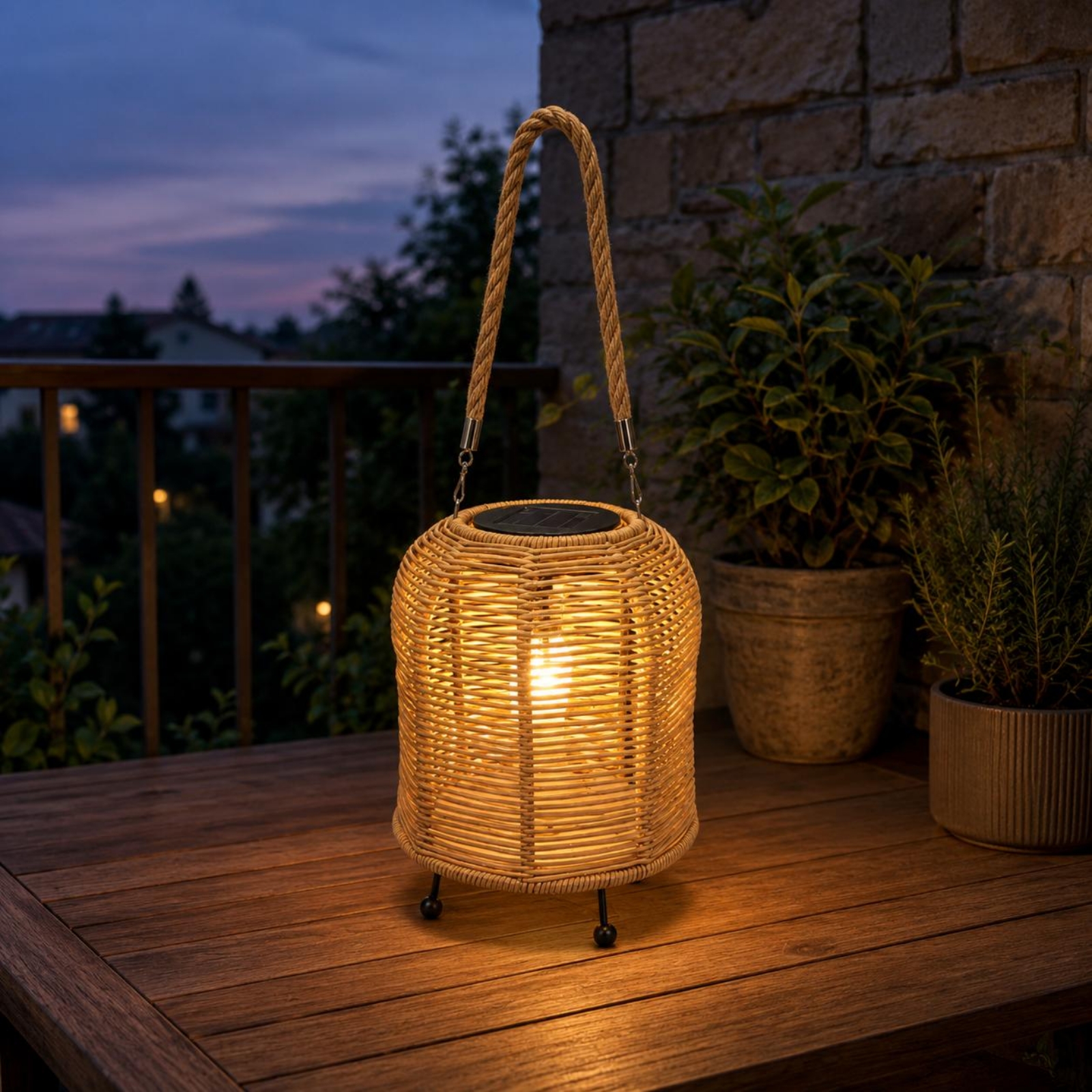 Handwoven Solar Lantern Warm L - مراجعة Outdoor Camping Lantern وسعره