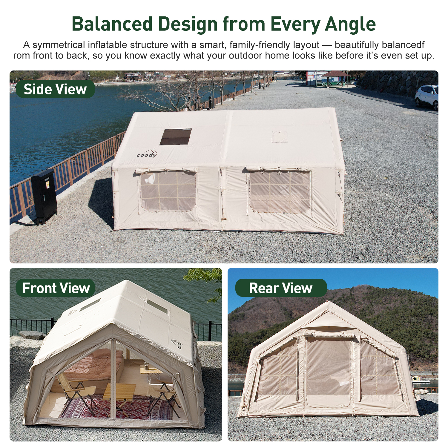 Coody 13.6 Air Tent-Beige Infl - مراجعة Outdoor Camping And Glamping وسعره