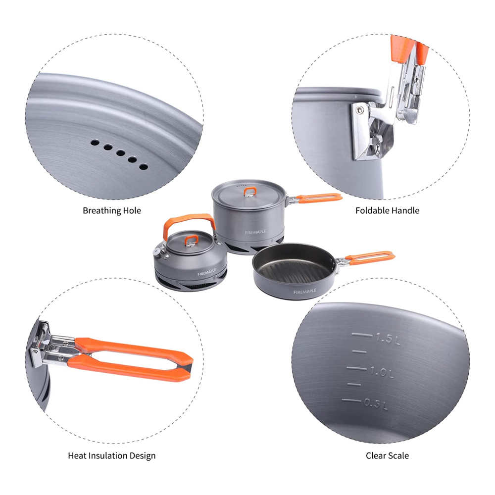 Fire Maple Camping Cookware Ut - مراجعة Camp Utensil Set وسعره