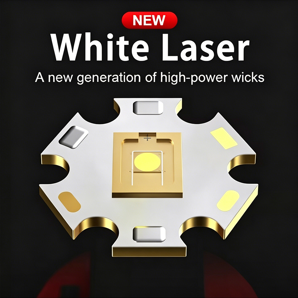 White Laser High Power Flashli - مراجعة Outdoor Camping And Fishing وسعره