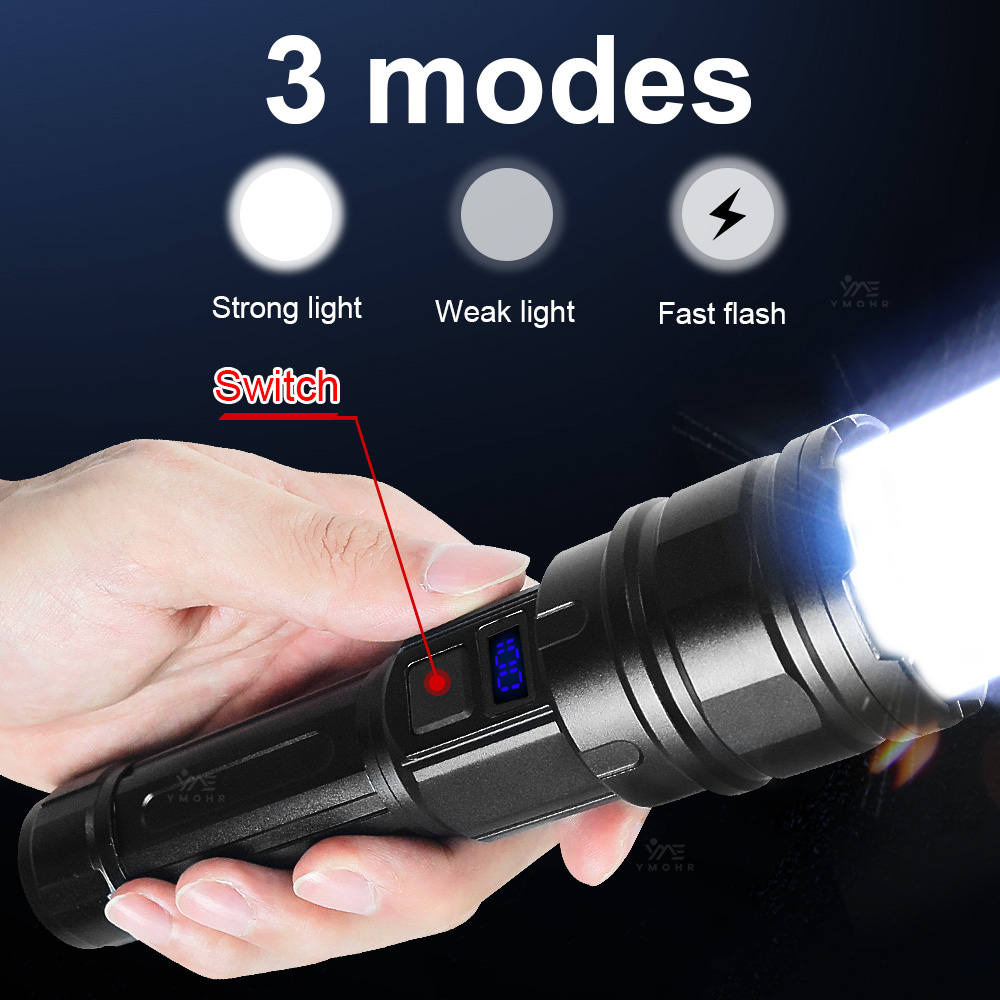 White Laser High Power Flashli - مراجعة Outdoor Camping And Fishing وسعره