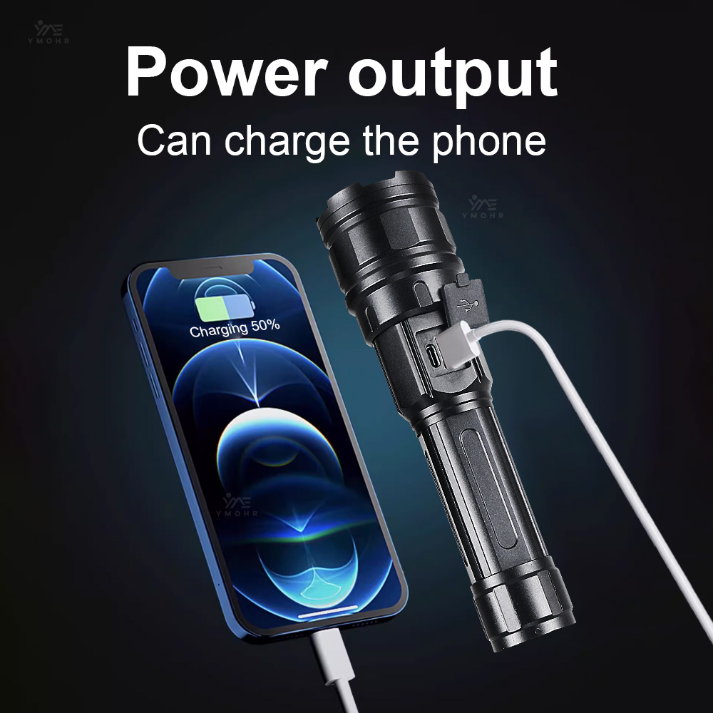 White Laser High Power Flashli - مراجعة Outdoor Camping And Fishing وسعره