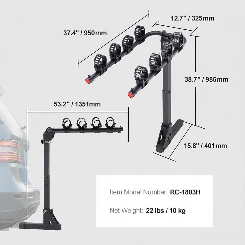Vehicle Bicycle Carrier 4-Bike - مراجعة Outdoor Camping Vehicle وسعره